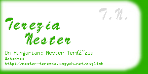 terezia nester business card